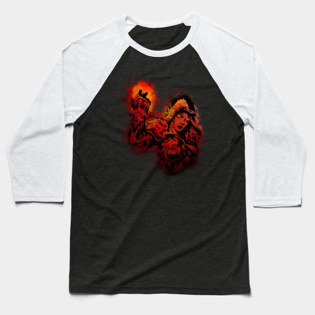 Strong fire Baseball T-Shirt by Pescapin